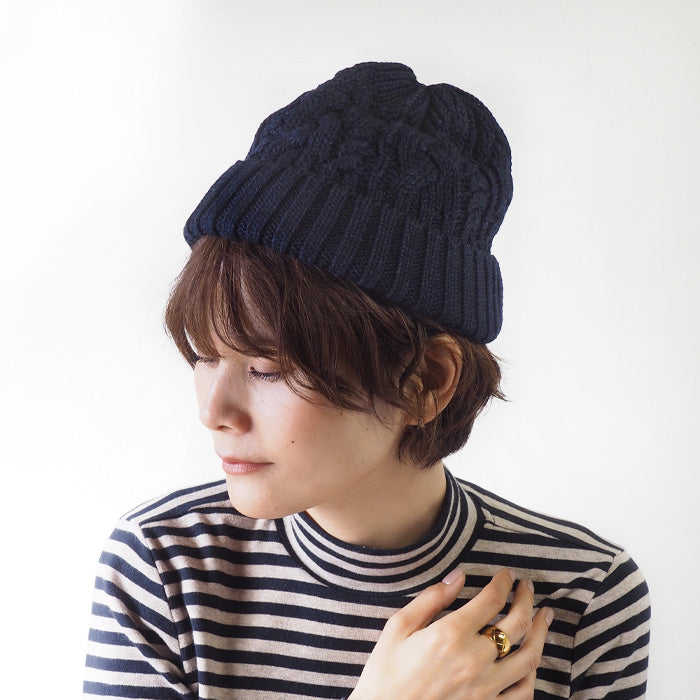 【2色】graphzero(グラフゼロ) ニットハット グレー インディゴ メンズ レディース 男女兼用 [GZ-NHID-0110] ニットキャップ 帽子 岡山 倉敷 児島 ジーンズ デニム ブランド