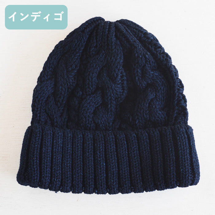 [2 種顏色] graphzero 針織帽 Grey Indigo Men's Women's Unisex [GZ-NHID-0110] Knit Cap Hat Okayama Kurashiki Kojima Jeans Denim Brand