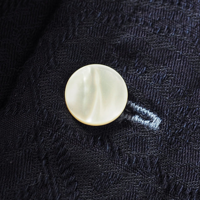 graphzero Open Collar Shirt Long Sleeve Indigo Paisley Ladies [GZ-OPCL-0111-PAI-LADIES] 