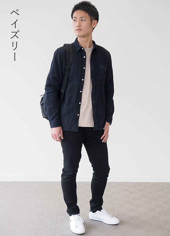 【3柄】 graphzero (グラフゼロ) プリ―テッド ドレスシャツ 長袖 メンズ レディース 男女兼用 [GZ-PTDL-0208]