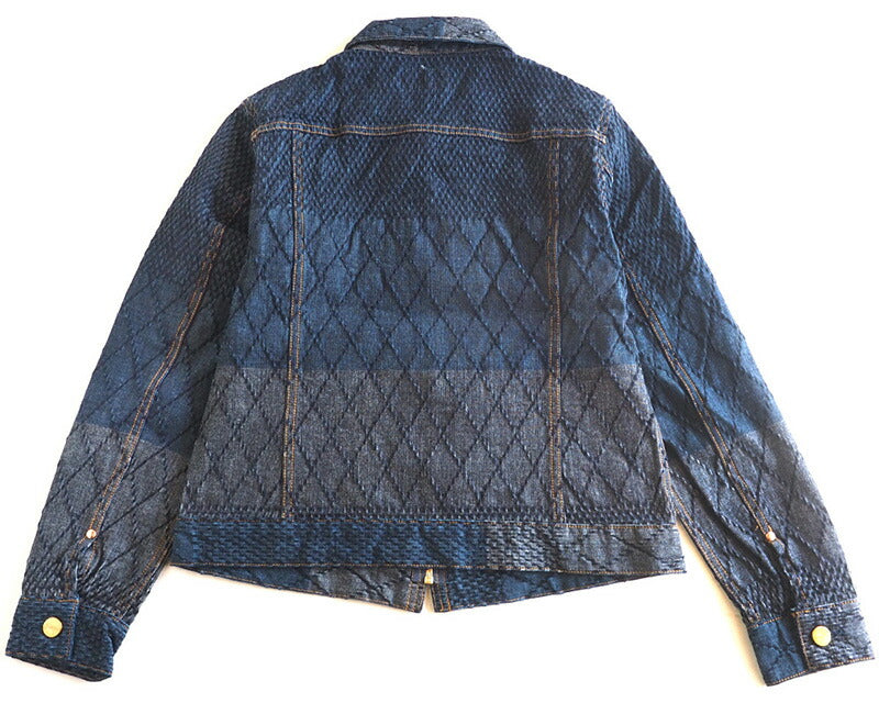 graphzero Riders Jacket Kendo Wear Denim Indigo Ladies [GZ-RGJ-0202-LADIES] 