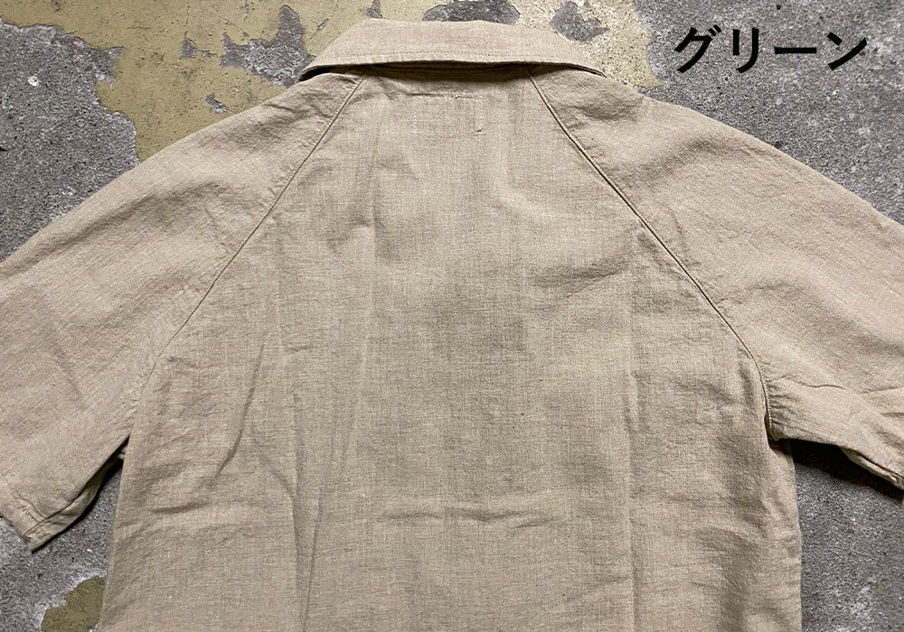 [2 種顏色] graphzero 插肩袖 S/S 襯衫 棕色 綠色 男裝 女裝 中性 [GZ-RGSLS-0405] Okayama Kurashiki Kojima Jeans Denim Brand