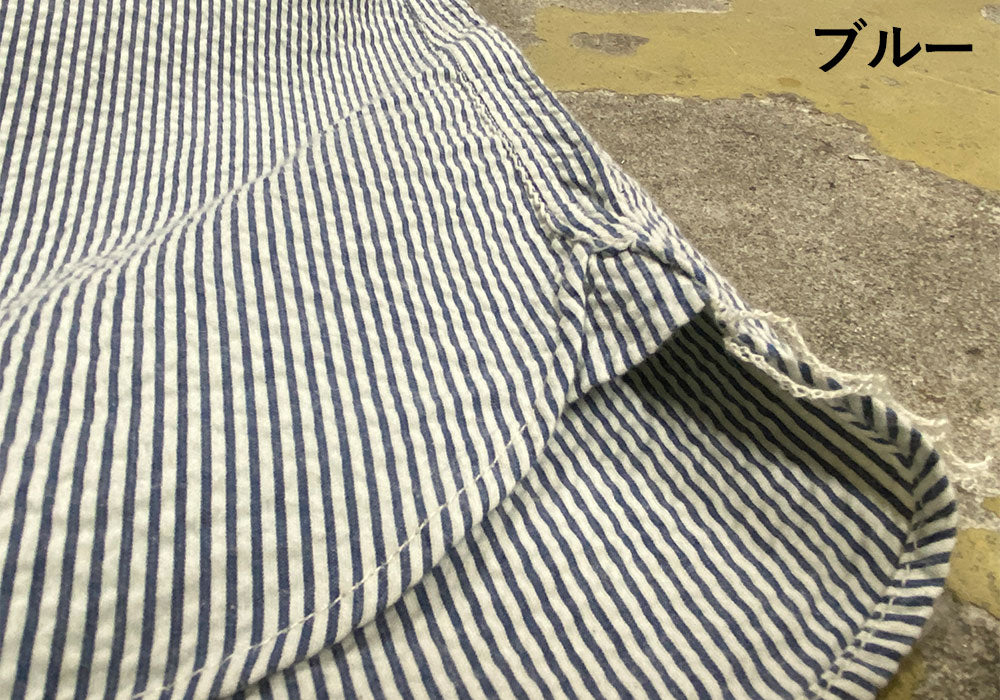 【2色】graphzero (グラフゼロ) ショールカラー 半袖シャツ ブルー モカ メンズ レディース 男女兼用 [GZ-SLWS-0404]