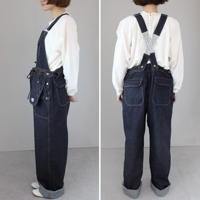 graphzero Utility Overalls 12oz Selvedge Denim Indigo Men's Ladies [GZ-UOA0412-SLV] Okayama Kurashiki Kojima Jeans Brand 