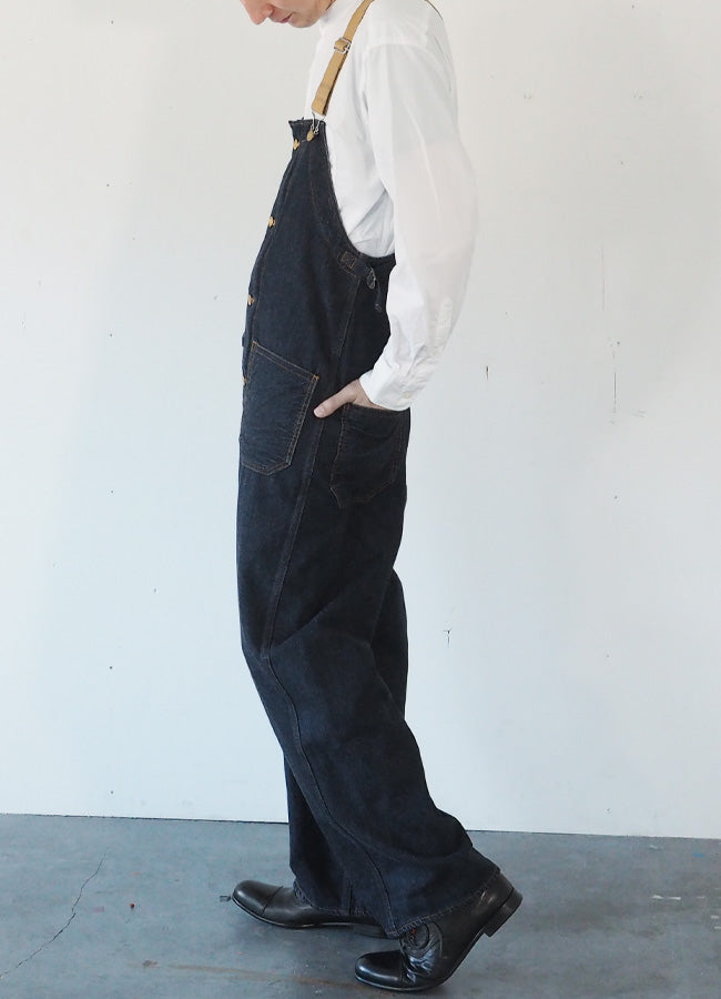 graphzero Deck Bib Overall Indigo Denim Men's Women's [GZ-USNOA-0207-ID] 