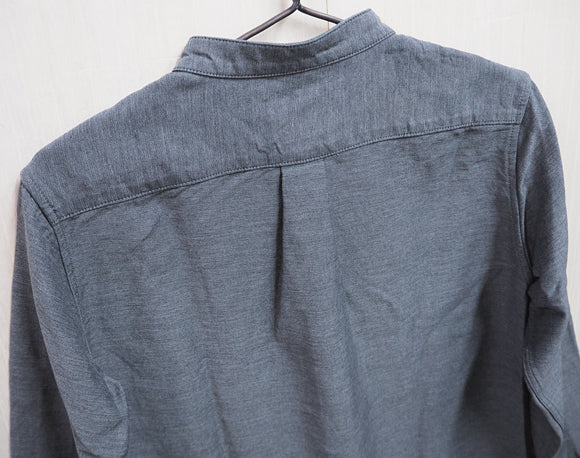 [Choose from 2 colors] graphzero Zimbabwe Cotton Indigo Wing Collar Shirt Long Sleeve Mens Womens [GZ-WCLSSH-2612] 