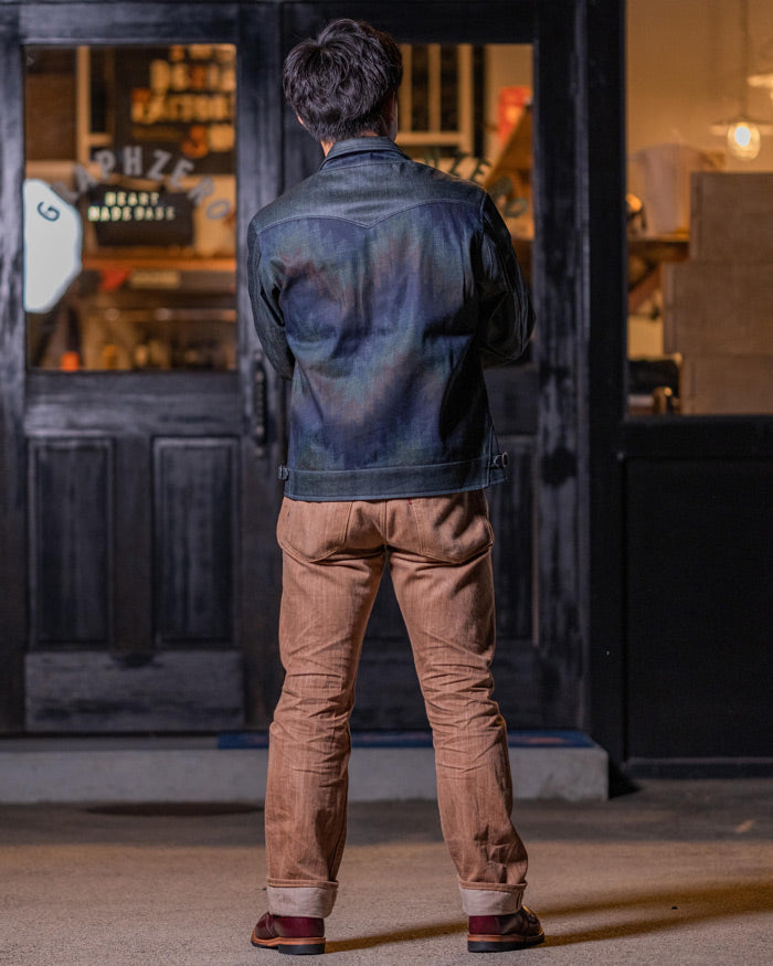 graphzero Western Jacket Coated Denim Navajo Pattern Men's Women's Unisex [Z-WTJK-0309] 