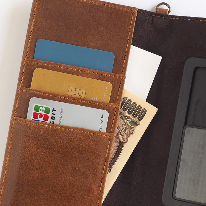 glart Multi-Facelift Smartphone Case, Large, Stained Glass Antique Door, Amber, Women's [H0209-AMB]