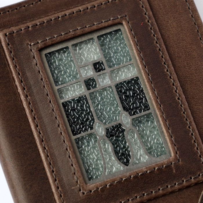 glart Multi-Facelift Smartphone Case, Large, Stained Glass, Antique Door, Monochrome, Women's [H0209-MO]