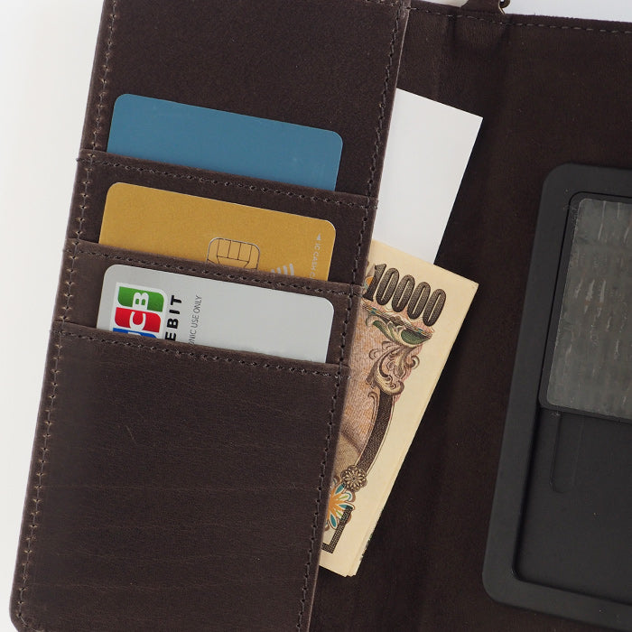 glart Multi-Facelift Smartphone Case, Large, Stained Glass, Antique Door, Monochrome, Women's [H0209-MO]