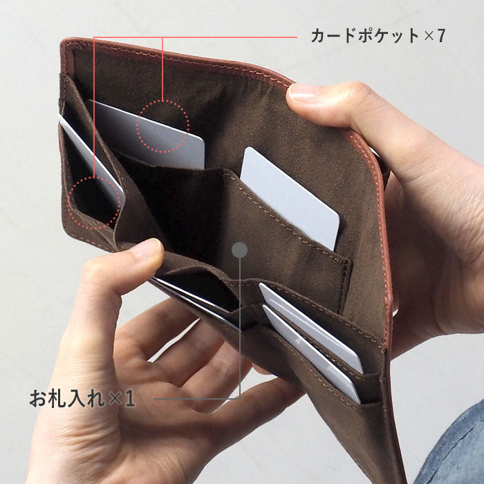 glart Stained Glass Antique Door Trifold Wallet, Red, Women's [H0212-RE], Real Glass, Genuine Leather, Leather Wallet, Leather Accessories, Brand Name Trifold Wallet, Compact Mini Wallet, Leather