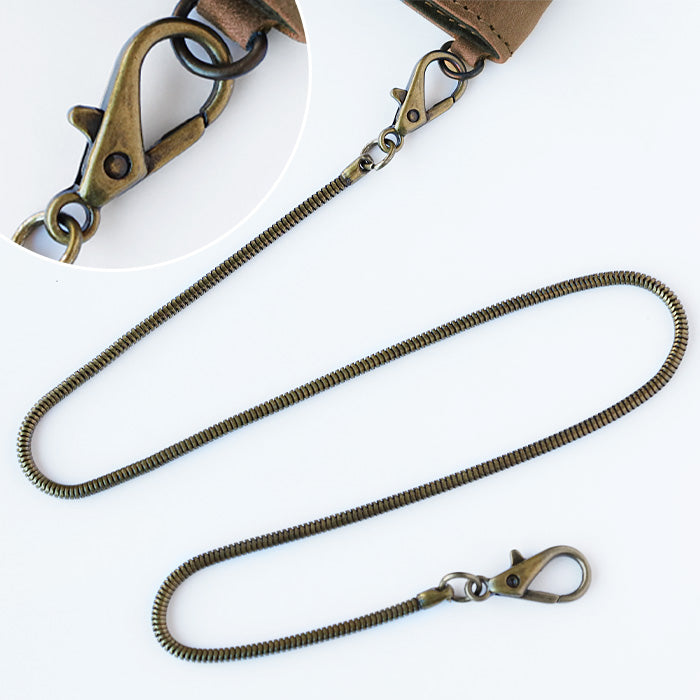 glart Stained Glass Antique Door Pass Case, Brown, Women's [H0213-BR]