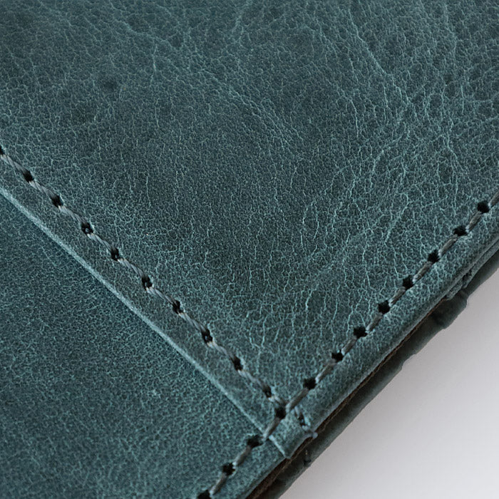 glart Pass Case, Stained Glass Antique Door, Navy Blue, Women's [H0213-NB]