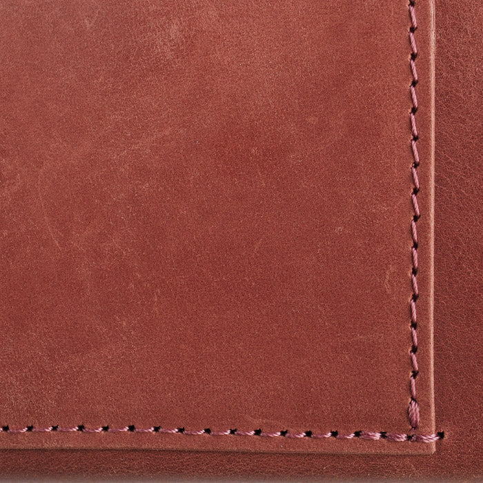 glart Stained Glass Antique Door Pass Case, Red, Women's [H0213-RED]