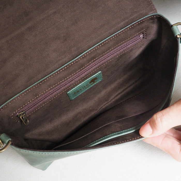 glart 2-way Shoulder Bag with Stained Glass and Antique Door Design, Green, Women's [H0214-GRN]