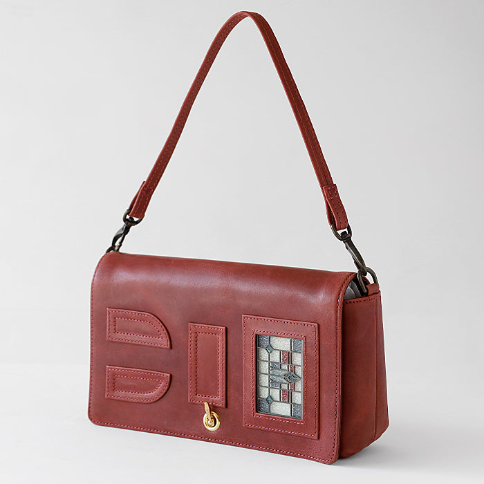 havito by waji 2way shoulder bag "glart" stained glass antique door red ladies [H0214-RED] 