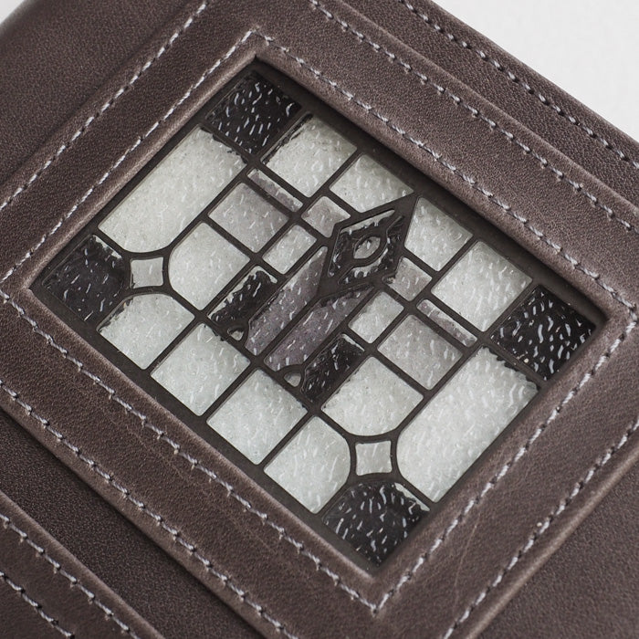 glart Stained Glass Antique Door Monochrome System Organizer Cover for Women [H0217-MN]