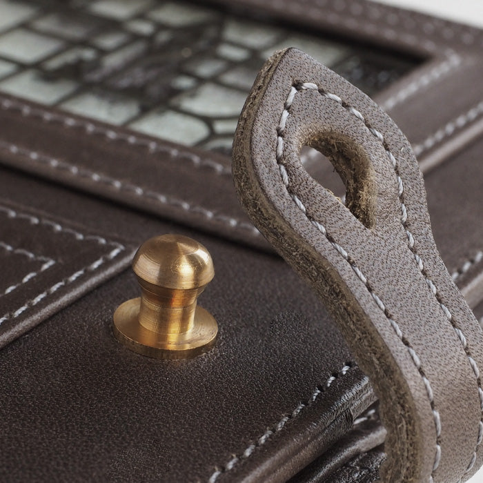 glart Stained Glass Antique Door Monochrome System Organizer Cover for Women [H0217-MN]