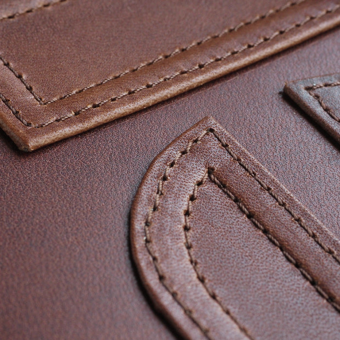 glart Bible Size System Notebook Cover Stained Glass Antique Door Sepia [H0217-SP] Real Glass Genuine Leather, Leather Accessory Brand, B6, 6-Hole