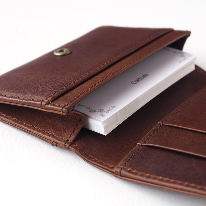 glart Stained Glass Antique Door Business Card Holder, Sepia, Women's [H0218-SP], Real Glass, Genuine Leather, Leather Accessories, Brand: waji, Card, Business Card Case 