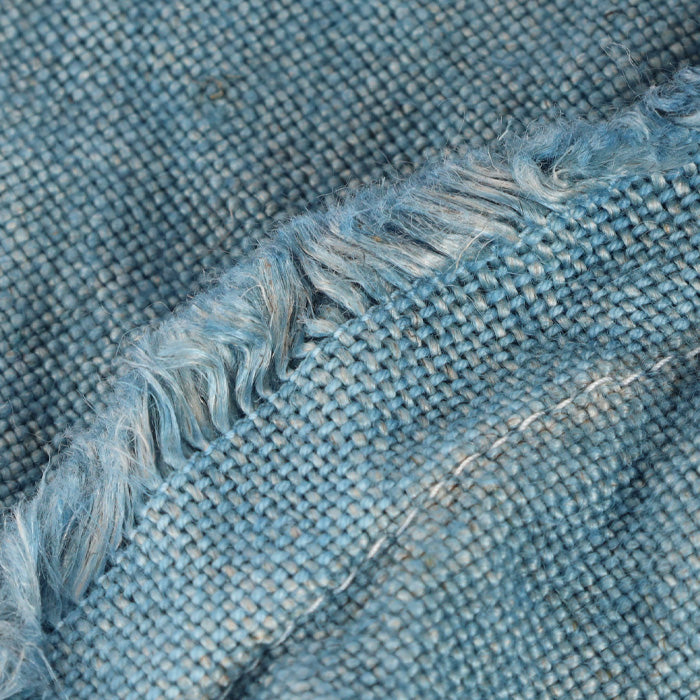 haru nomura Plant-dyed artist Haruka Nomura Natural dyed linen bag “Travel bag” Light blue [HNB-001-LBL] 