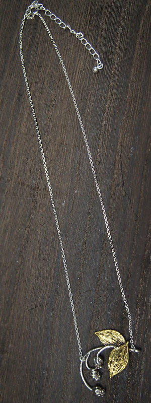 sasakihitomi Suzuran Necklace Brass &amp; Silver Ladies [No-061] 