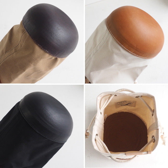 [3 colors] Butler Verner Sails Tochigi Leather Molded Leather Drawstring Shoulder Beige Black [JA-2141] 