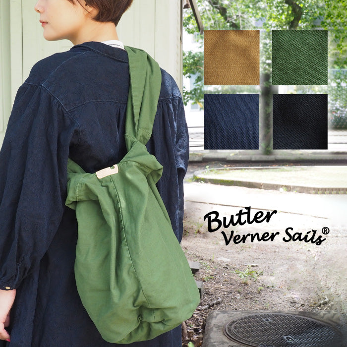 [4 colors] Butler Verner Sails Reactive Dyed Canvas Bonsack Shoulder Bag Women's Men's [JA-2380] 