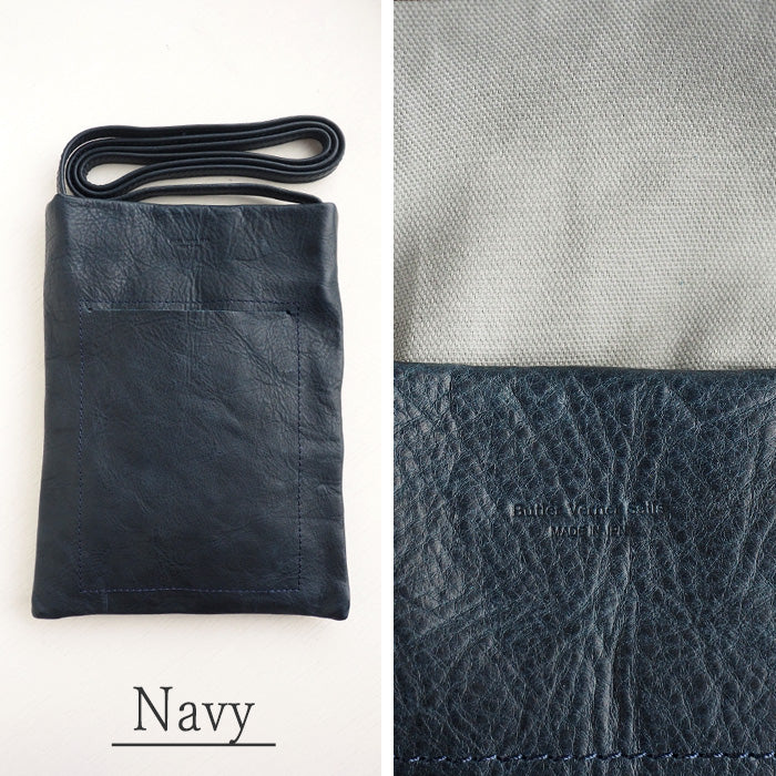 Butler Verner Sails(バトラーバーナーセイルズ) シンプル ショルダーバッグ サコッシュ 馬革 隠しマグネット [JA-2522] 東京都 渋谷 レザーバッグ ブランドモバイルショルダーバッグ スマホ ポーチ ポシェット