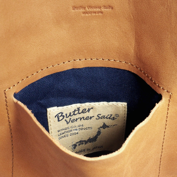 Butler Verner Sails Simple Shoulder Bag Sacoche Horse Leather Hidden Magnet [JA-2522] Mobile Shoulder Bag Smartphone Pouch Pochette 