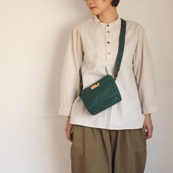 Butler Verner Sails(バトラーバーナーセイルズ)  馬革 フラップショルダー メンズ レディース [JA-2597] モバイルショルダーバッグ スマホ ポーチ ポシェット