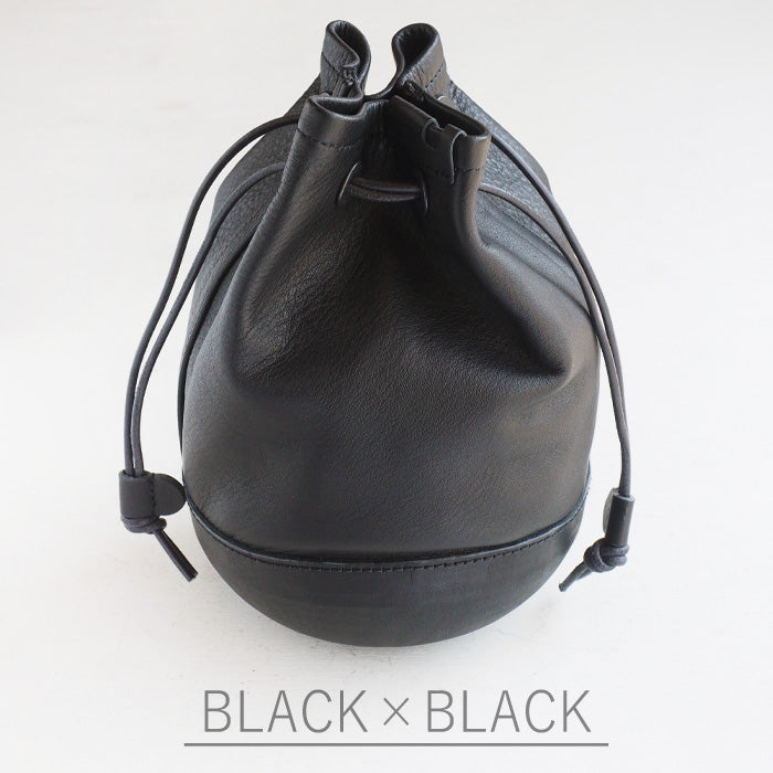 【2色】Butler Verner Sails（バトラーバーナーセイルズ）栃木レザー DARUMA 巾着バッグ [JA-2635]