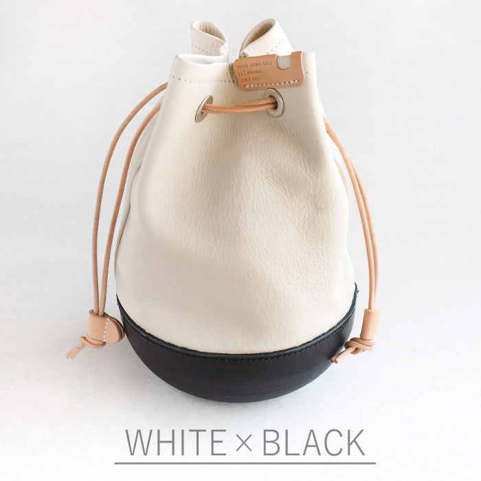 【2色】Butler Verner Sails（バトラーバーナーセイルズ）栃木レザー DARUMA 巾着バッグ [JA-2635]