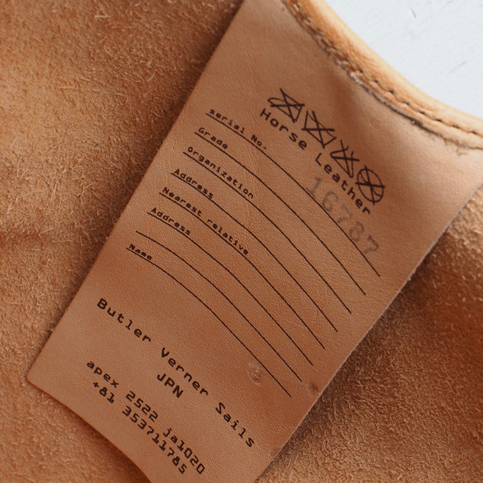 Butler Verner Sails Horse Leather Simple Mini Tote Bag for Women and Men [JA-2664] Tokyo, Shibuya Leather Bag Brand Genuine Leather Handbag Small Lightweight 