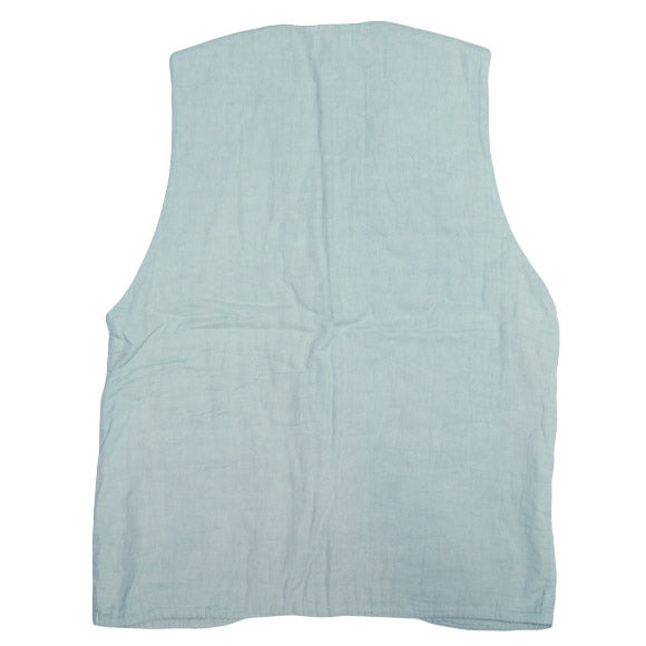 [All 27 colors] Gauze clothing studio garage (garage) double gauze simple vest men's [JK-09] 