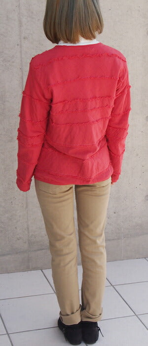 [All 28 colors] Gauze Clothing Studio Garage Double Gauze Striped Cardigan Ladies [JK-15] 