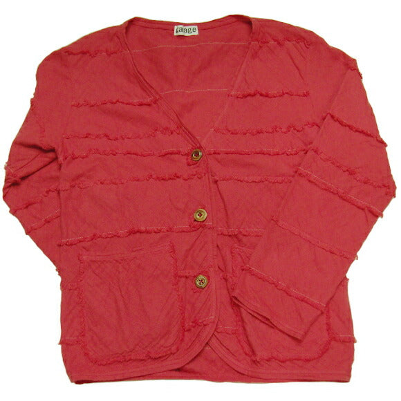 [All 28 colors] Gauze Clothing Studio Garage Double Gauze Striped Cardigan Ladies [JK-15] 