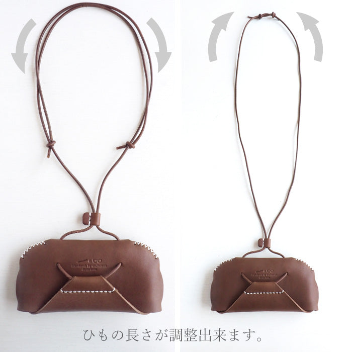 Butler Verner Sails Pen &amp; Glasses Case Tochigi Leather Shoulder Bag for Men and Women [JK-1934] 