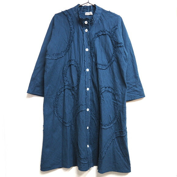 [All 28 colors] Gauze Clothing Studio Garage Double Gauze Long Sleeve Coat Dress Circle Ladies [JK-22] 