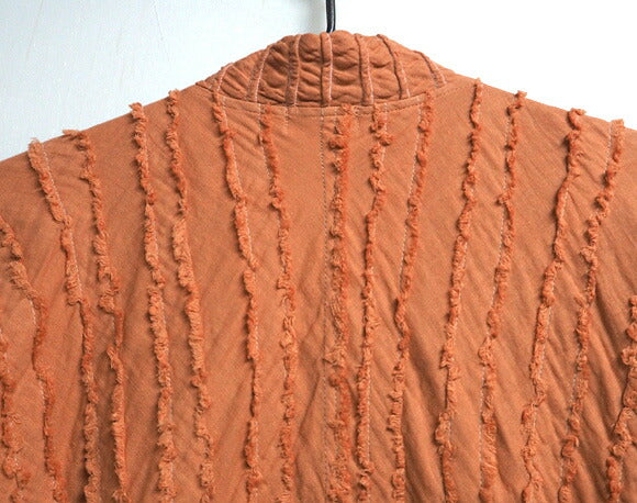 [All 28 colors] Gauze clothing studio garage (garage) double gauze open front tunic striped long sleeve ladies [JK-23] 