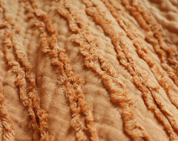 [All 28 colors] Gauze clothing studio garage (garage) double gauze open front tunic striped long sleeve ladies [JK-23] 