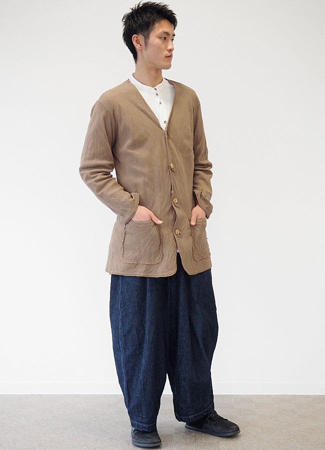 [All 29 colors] Gauze Clothing Studio Garage Double Gauze Long Cardigan Long Sleeve Men's Women's [JK-30] 