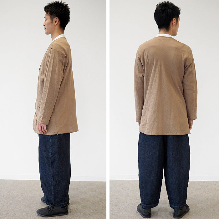 [All 29 colors] Gauze Clothing Studio Garage Double Gauze Long Cardigan Long Sleeve Men's Women's [JK-30] 