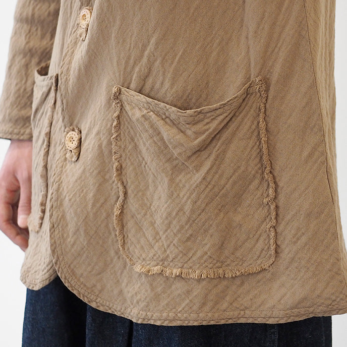 [All 29 colors] Gauze Clothing Studio Garage Double Gauze Long Cardigan Long Sleeve Men's Women's [JK-30] 