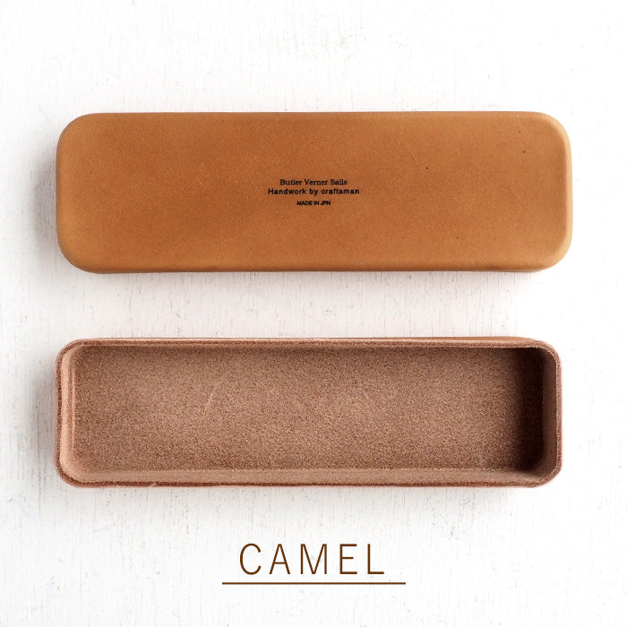 Butler Verner Sails Tochigi Leather Molded Leather Pen Case S Size Camel Brown [JU-2285] 