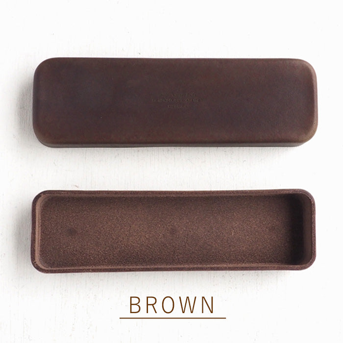 Butler Verner Sails Tochigi Leather Molded Leather Pen Case S Size Camel Brown [JU-2285] 