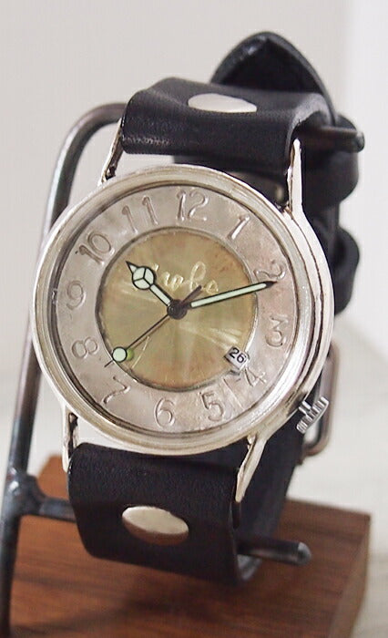 渡辺工房 手作り腕時計 “J.S.2-DATE”デイト付き ジャンボシルバー [NW-JUM31SV-DATE]