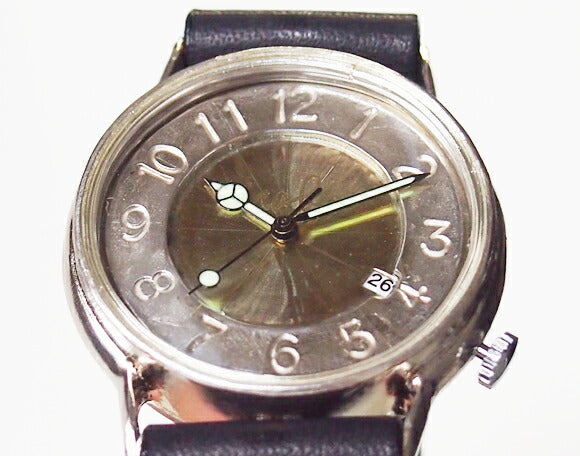 Watanabe Koubou Handmade Watch “JS2-DATE” Jumbo Silver with Date [NW-JUM31SV-DATE] 