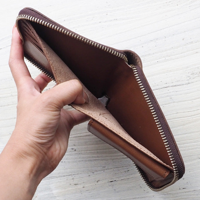 Butler Verner Sails（バトラーバーナーセイルズ） ホーウィン クロムエクセルレザー ラウンド 二つ折りウォレット [JW-1633-2]