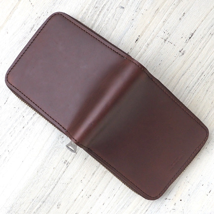 Butler Verner Sails（バトラーバーナーセイルズ） ホーウィン クロムエクセルレザー ラウンド 二つ折りウォレット [JW-1633-2]